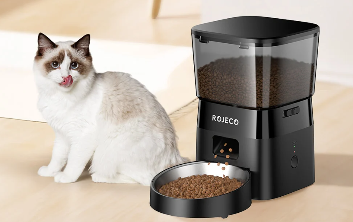 Rojeco 2L Smart Pet Feeder WiFi (Black)