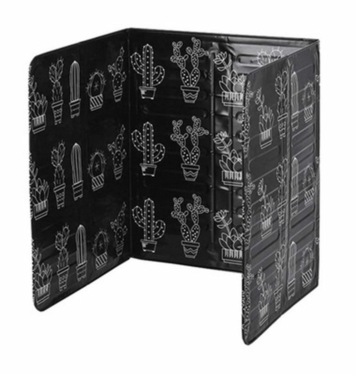 Alumīnija aizsargājošs ekrāns/paklājiņš pret šļakatām, taukiem, eļļu virtuves plītīm, 83x32cm, Melns |...