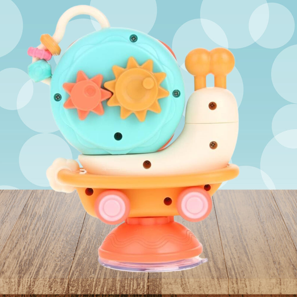 Interaktīva sensorā izglītojoša bērnu rotaļlieta "Gliemezis" | Interactive Educational Toy "Snail" (6)