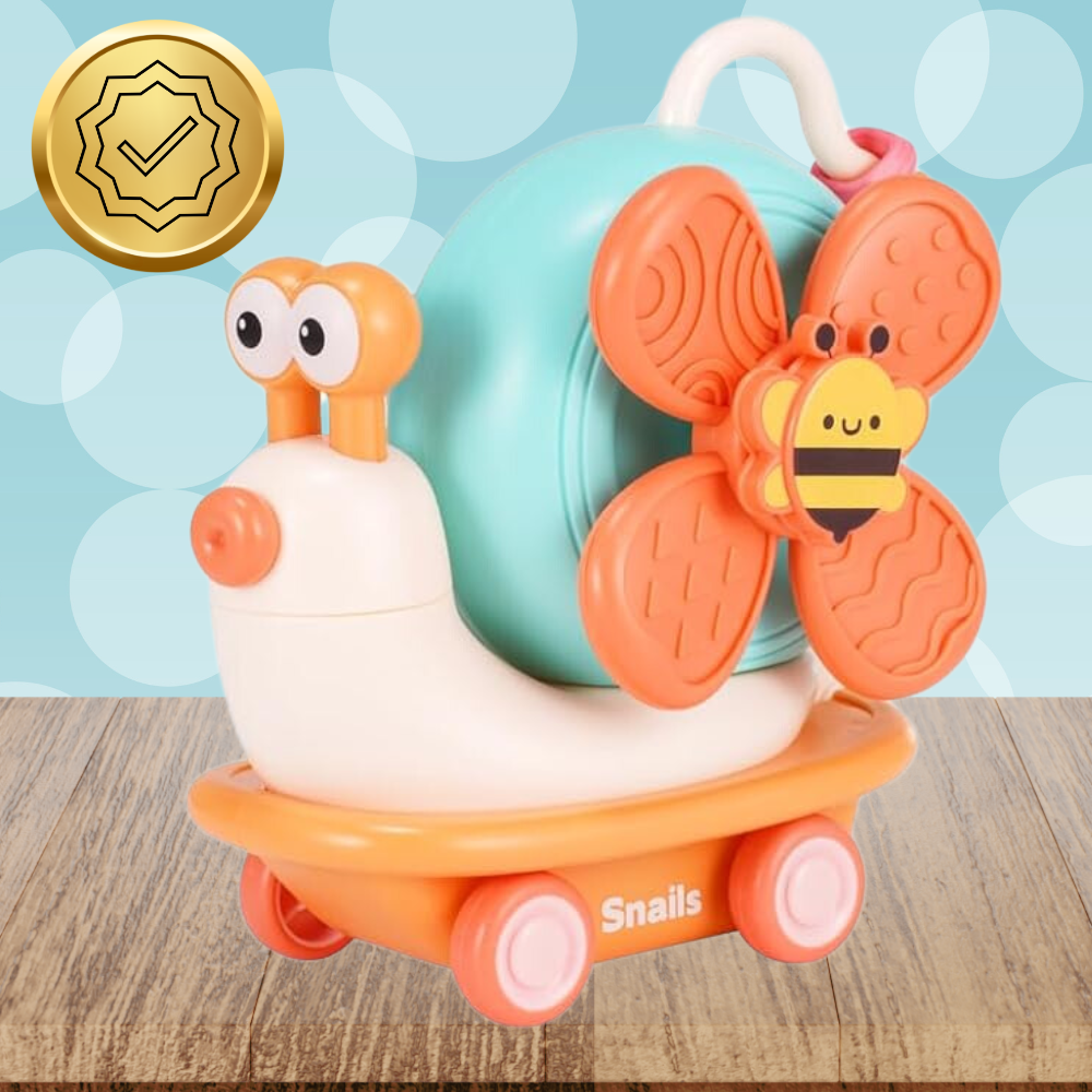 Interaktīva sensorā izglītojoša bērnu rotaļlieta "Gliemezis" | Interactive Educational Toy "Snail" (7)
