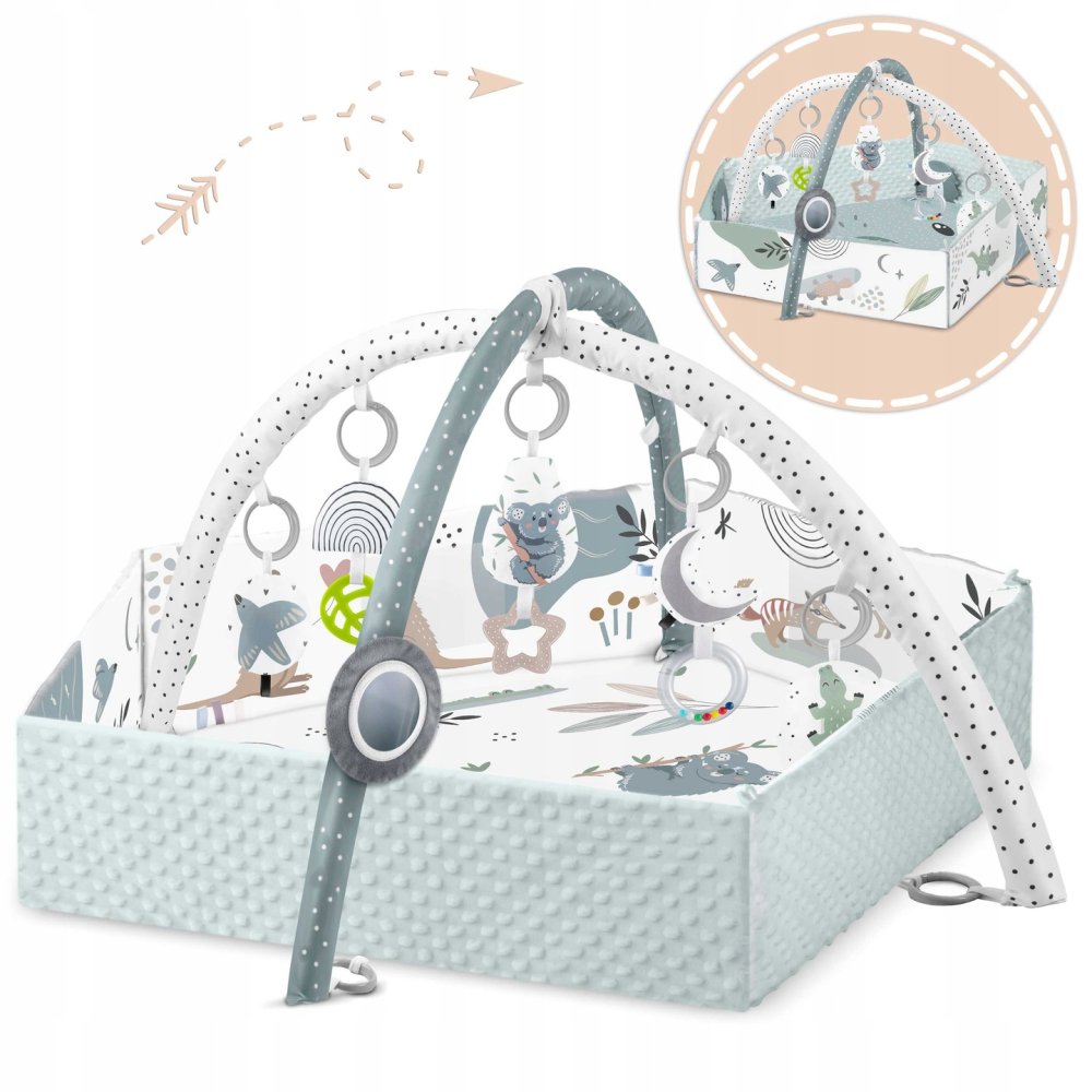 Bērnu Interaktīvs Izglītojošs Paklājs 136x136cm Koala Nukido | Kids Interactive Educational Mat (0)