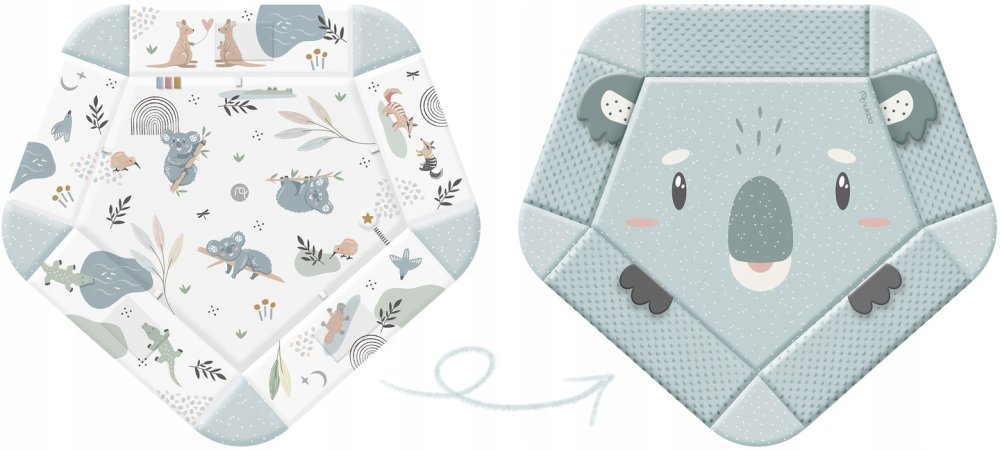 Bērnu Interaktīvs Izglītojošs Paklājs 136x136cm Koala Nukido | Kids Interactive Educational Mat (11)