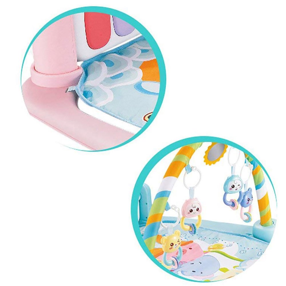 Liels izglītojošs putu paklājs Interactive 5W1 Pink Nicekids Lz-9903 (2)