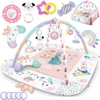 Bērnu interaktīvs izglītojošs paklājs 110x100cm Nukido Bird | Kids Interactive Educational Mat