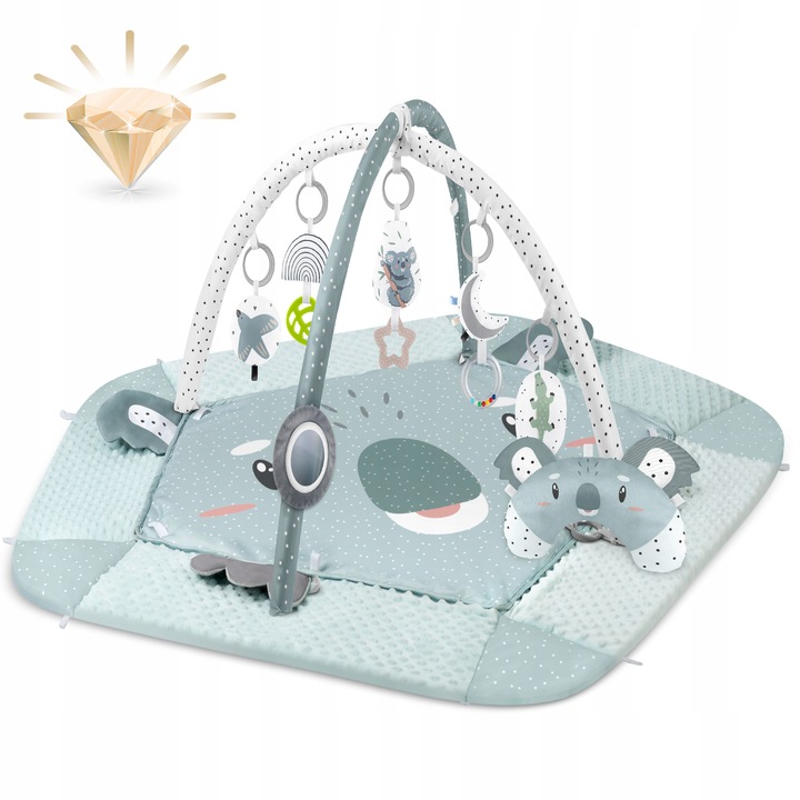 Bērnu Interaktīvs Izglītojošs Paklājs 136x136cm Koala Nukido | Kids Interactive Educational Mat (3)