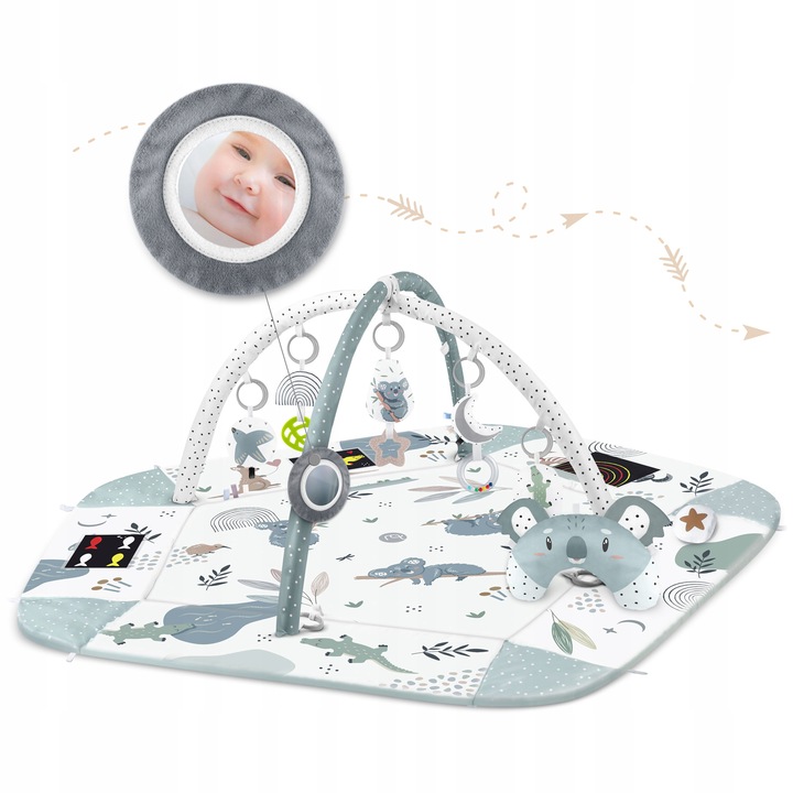 Bērnu Interaktīvs Izglītojošs Paklājs 136x136cm Koala Nukido | Kids Interactive Educational Mat (7)