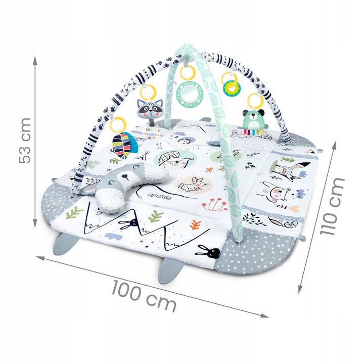 Ricokids 3in1 Bērnu Interaktīvs Paklājs 110x100cm, Zaķis | Kids Interactive Mat (0)