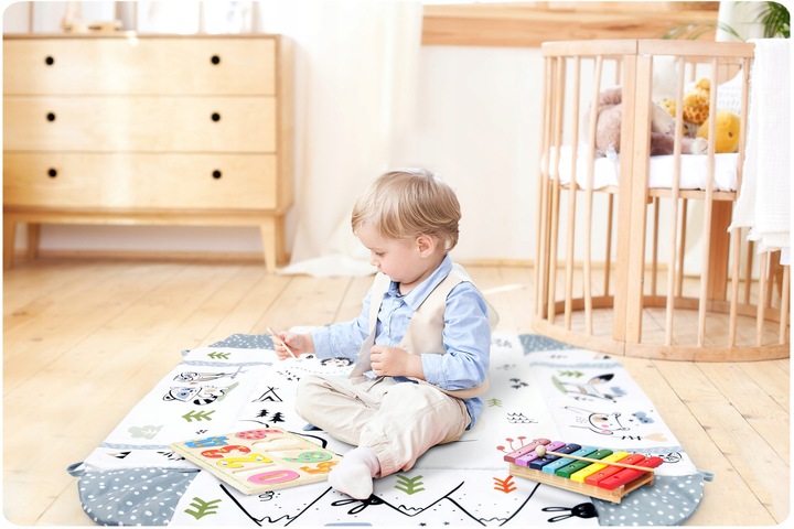 Ricokids 3in1 Bērnu Interaktīvs Paklājs 110x100cm, Zaķis | Kids Interactive Mat (5)