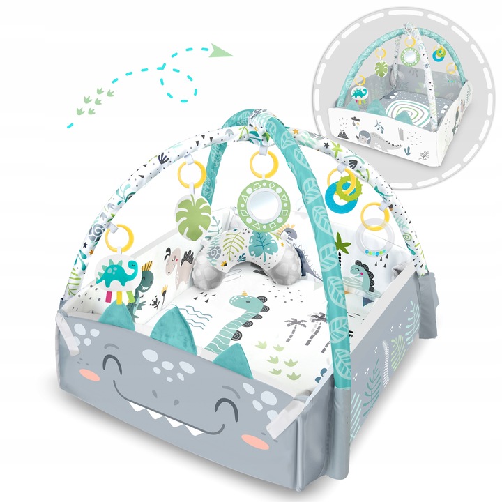 Bērnu Mazuļu Attīstošs Paklājs Matracis Manēža Sausais Baseins Nessi Ricokids | Multifunctional Baby Educational... (9)