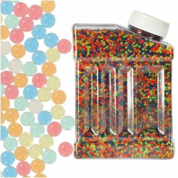 Hidrogēla bumbiņas "Orbeez" (7-8 mm) daudzkrāsu šautenes pistolei 50 000 gab., daudzkrāsainas | Hydrogel balls for multicolor rifle gun