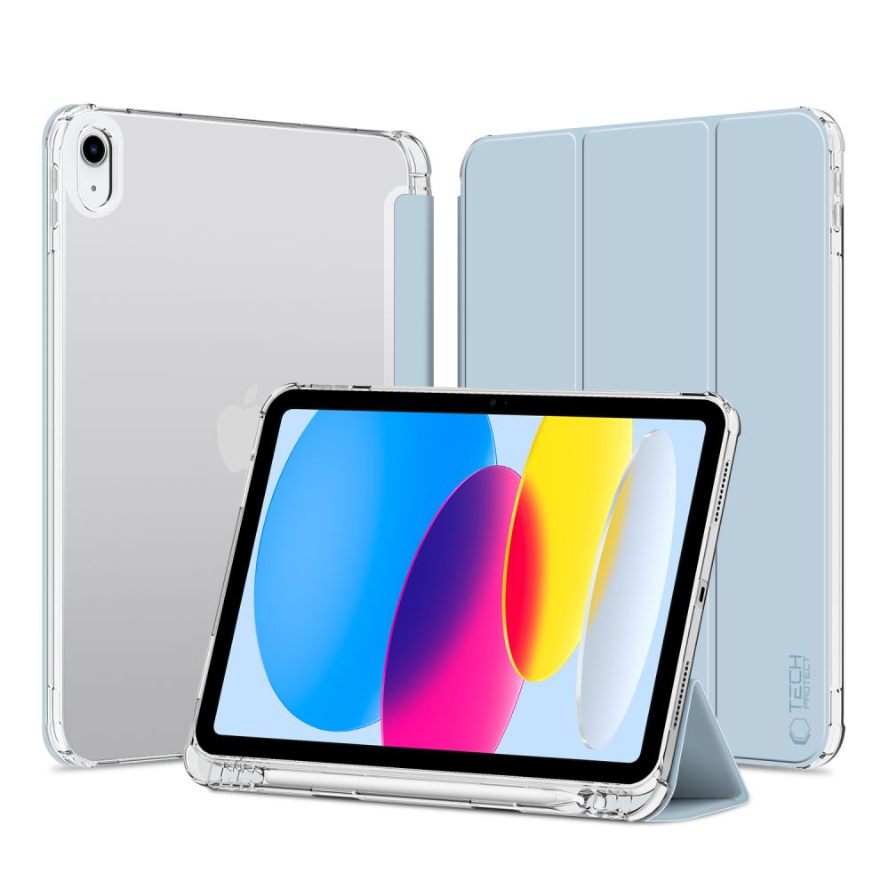 Apple iPad (2022) 10.9" (A2757 A2696) 10 gen. Tech-Protect SC Pen Hybrid Cover Case, Light Blue | Planšetes Vāciņš...