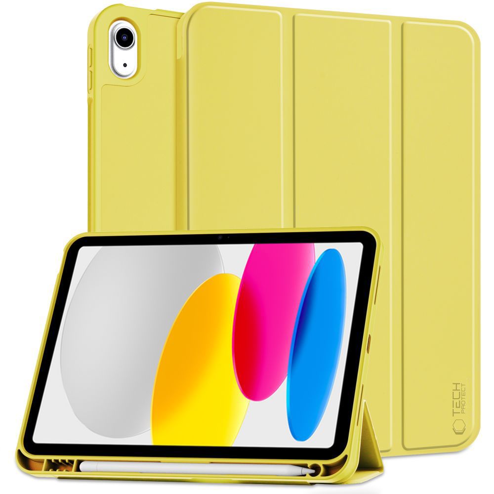 Apple iPad (2022) 10.9" (A2757 A2696) 10 gen. Tech-Protect SC Pen Protective Cover Case, Yellow | Planšetes Vāciņš...