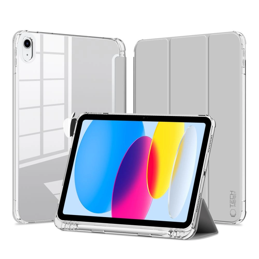 Apple iPad (2022) 10.9" (A2757 A2696) 10 gen. Tech-Protect SC Pen Hybrid Cover Case, Gray | Planšetes Vāciņš...