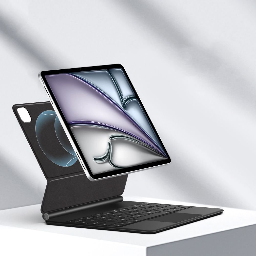 Apple iPad Pro 12.9 (2020 2021 2022) Tech-Protect SC Magnetic Case Cover with Bluetooth Keyboard, Black | Vāks Apvalks... (2)