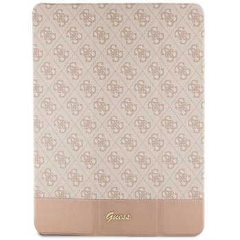 Etui Guess 4G Stripe Allover na iPad Pro 12.9" - różowe