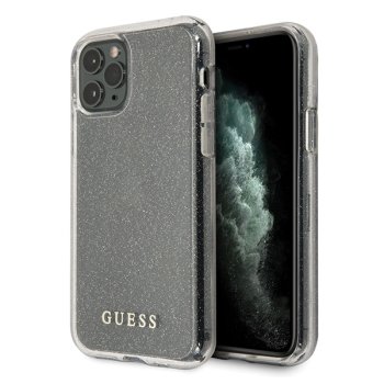 Apple iPhone 11 Pro Max 6.5'' Guess Glitter Case Cover (GUHCN65PCGLSI), Silver | Telefona Maciņš Vāks Apvalks Bampers
