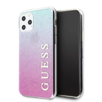 Apple iPhone 11 Pro Max 6.5'' Guess Glitter Gradient Case Cover (GUHCN65PCUGLPBL), Rose Blue | Telefona Maciņš Vāks...