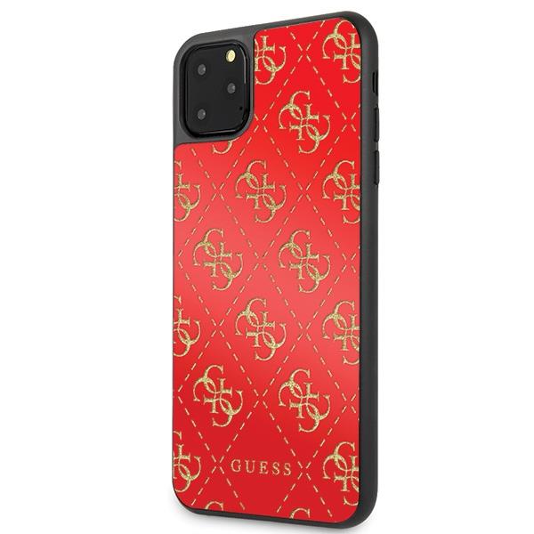 Apple iPhone 11 Pro Max 6.5" Guess 4G Double Layer Glitter Case Cover (GUHCN654GGPRE), Red | Telefona Maciņš Vāks... (0)