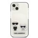 Karl Lagerfeld iPhone 13 mini vāciņš Karl & Choupette Balts
