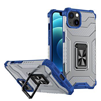 Apple iPhone 13 mini 5.4'' Crystal Ring Case Tough Rugged Cover, Blue | Telefona Vāciņš Maciņš Apvalks Bampers