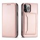 Apple iPhone 13 mini 5.4\'\' Magnet Card Pouch Wallet Book Case Cover, Pink | Telefona Vāciņš Maciņš Apvalks...
