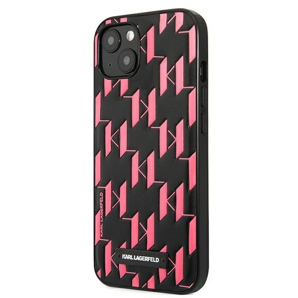 Apple iPhone 13 mini 5.4" Karl Lagerfeld Monogram Plaque Case Cover (KLHCP13SMNMP1P), Pink | Telefona Maciņš Vāks... (0)