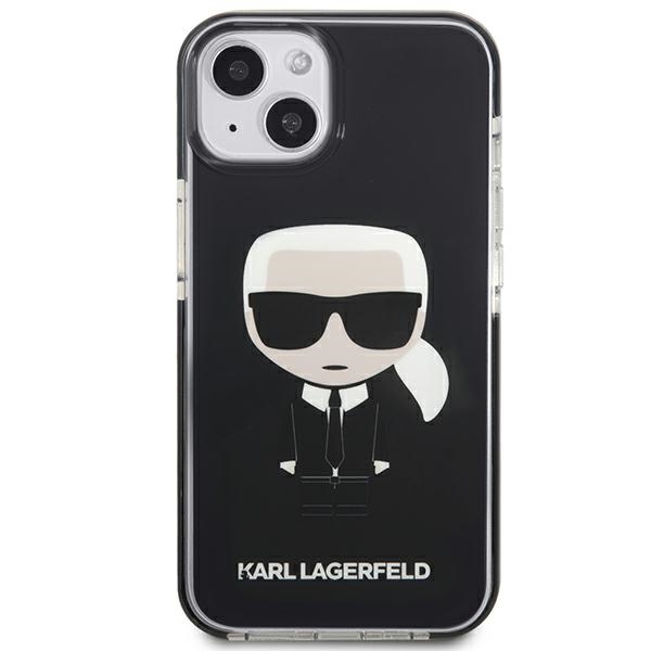 Apple iPhone 13 mini 5.4" Karl Lagerfeld Iconik Karl Case Cover (KLHCP13STPEIKK), Black | Telefona Maciņš Vāks... (1)