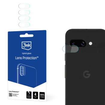 Googel Pixel 9a Aizmugurējās Kameras Aizsargstikls, 4 gab. | 3MK Lens Protection Back Camera Tempered Glass Protector