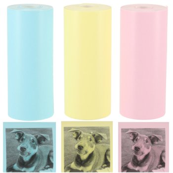 Krāsains Termopapīrs Mini Printerim 57 mm x 3 m, 3 gab.