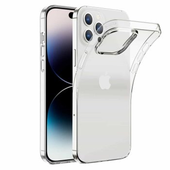 Apple iPhone 16 Pro Max 6.9'' Slim TPU Case Cover, Transparent | Caurspīdīgs Silikona Vāciņš Maciņš Apvalks Bampers