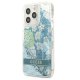 Apple iPhone 13 Pro Max 6.7\'\' Guess Flower Liquid Glitter Case Cover (GUHCP13XLFLSN), Green | Telefona Maciņš Vāks...