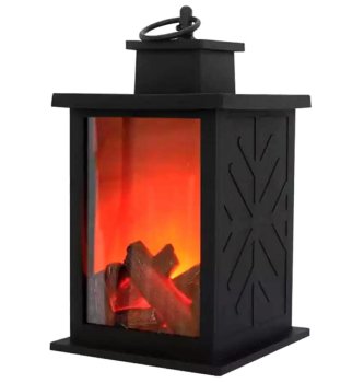 LED laterna - kamīns | lantern fireplace