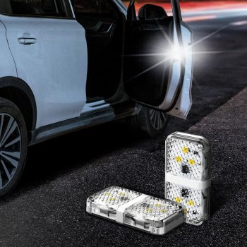 Baseus Automašīnas Durvju Sānu Drošības Brīdinājuma LED Gaismas Lapmas 2 gab. | Car Door Open Warning LED Light