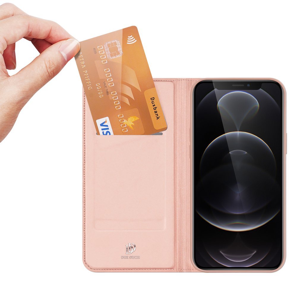 Apple iPhone 13 Pro Max 6.7'' DUX DUCIS Magnetic Case Cover, Pink | Telefona Vāciņš Maciņš Apvalks Grāmatiņa (2)