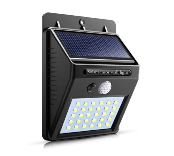 Dārza Apgaismojums Nakts Lampa ar Saules Bateriju Akumulatoru un Kustības Sensoru 30 LED SMD | Solar with Motion Sensor