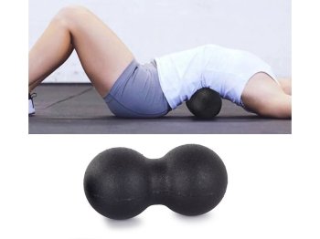 Cietā Masāžas Dubultā Bumba Jogai Fitnesam Terapijai - 8cm, Dažādas krāsas | Hard Massage Double Fascia Ball