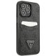 Apple iPhone 13 Pro 6.1\'\' Guess 4G Triangle Logo Cardslot Case Cover, Black | Telefona Maciņš Vāks Apvalks Bampers