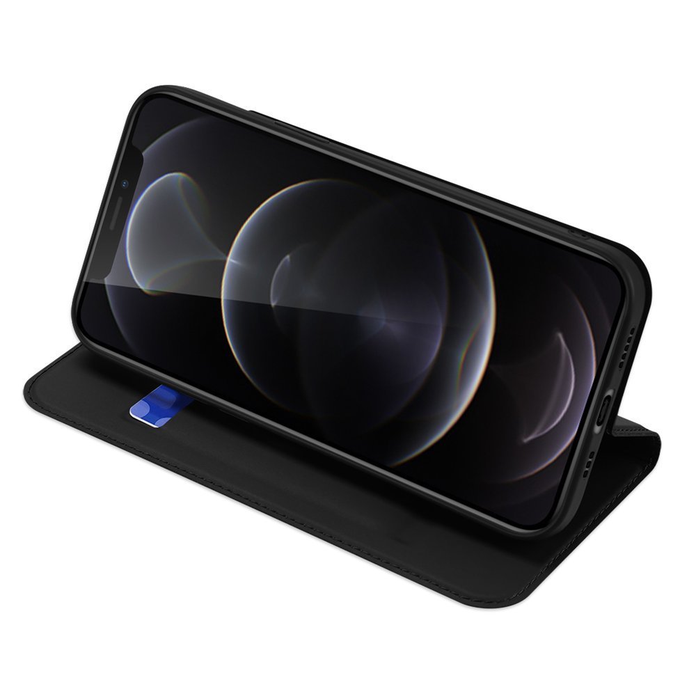 Apple iPhone 13 Pro 6.1'' DUX DUCIS Magnetic Book Case Cover, Black | Telefona Vāciņš Maciņš Apvalks Grāmatiņa (2)