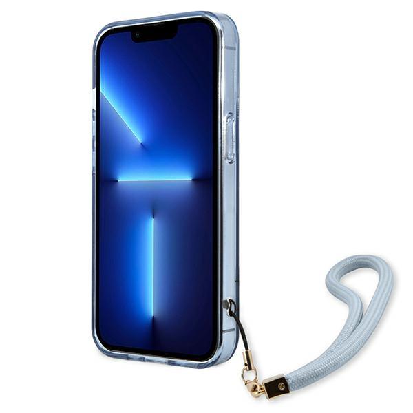 Apple iPhone 13 Pro 6.1" Guess Translucent Strap Case Cover, Blue | Telefona Maciņš Vāks Apvalks Bampers (3)