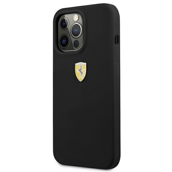 Apple iPhone 13 Pro / 13 Ferrari Telefona Maciņš Vāciņš Apvalks Bampers, Melns | Silicone Hard Case Cover... (0)