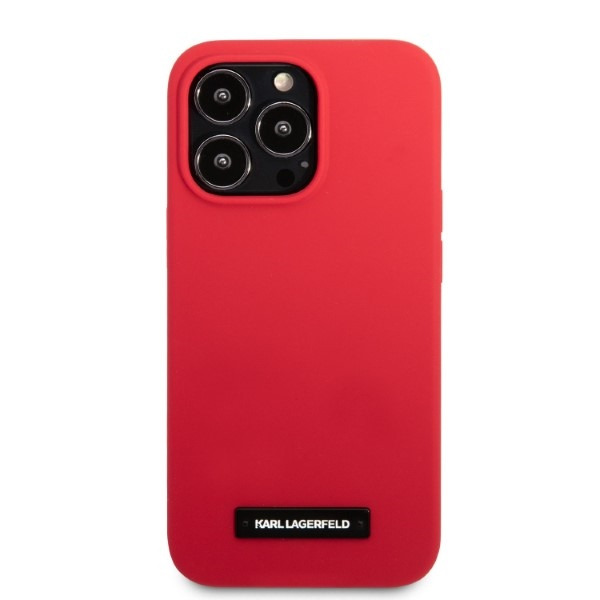 Apple iPhone 13 Pro 6.1" Karl Lagerfeld Silicone Plaque Case Cover (KLHCP13LSLMP1R), Red | Telefona Maciņš Vāks... (1)