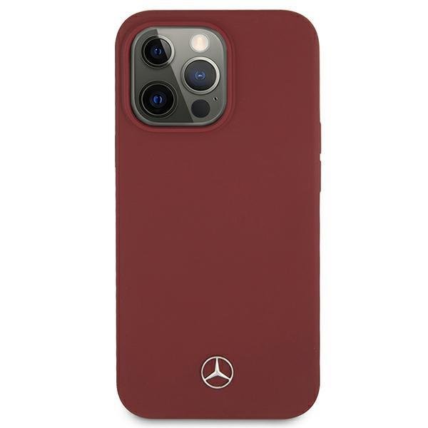 Mercedes iPhone 13 vāciņš Silicone Line Sarkans (1)