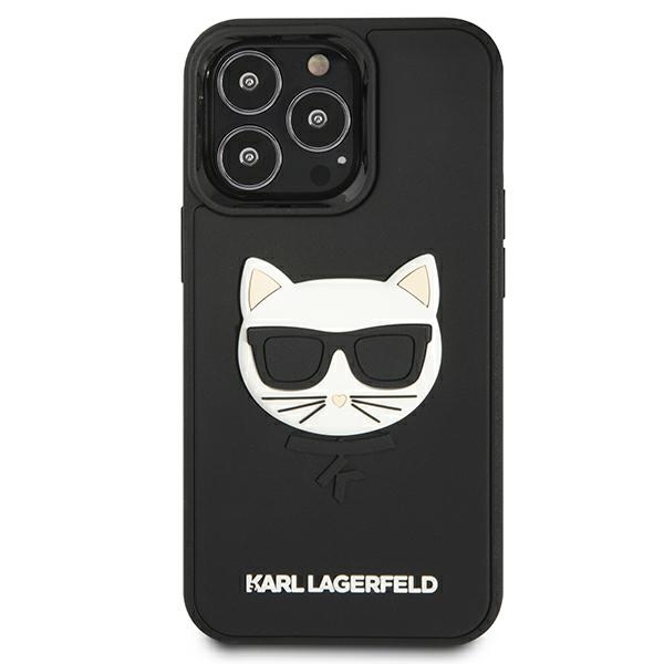 Apple iPhone 13 Pro 6.1" Karl Lagerfeld 3D Rubber Choupette Case Cover (KLHCP13LCH3DBK), Black | Telefona Maciņš... (1)