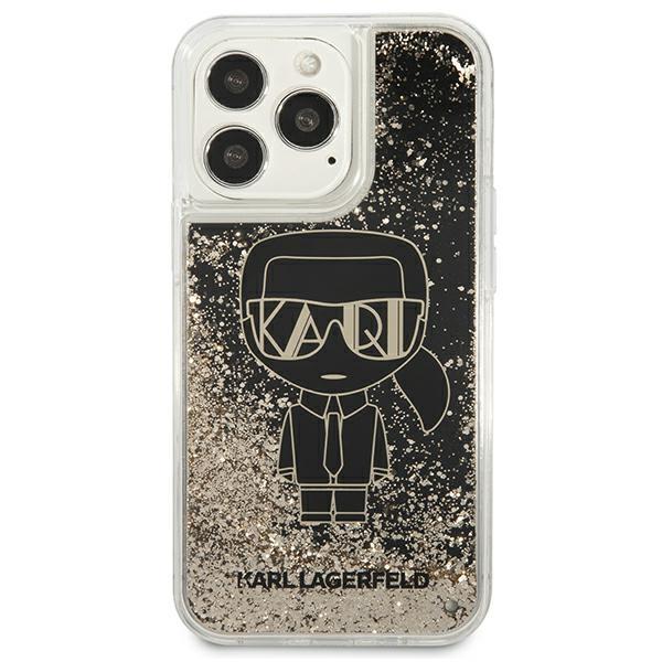 Apple iPhone 13 Pro 6.1" Karl Lagerfeld Liquid Glitter Gatsby Case Cover (KLHCP13LLGGKBK), Black | Telefona Maciņš... (1)