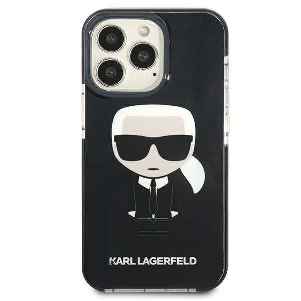 Apple iPhone 13 Pro 6.1" Karl Lagerfeld Iconik Karl Case Cover (KLHCP13LTPEIKK), Black | Telefona Maciņš Vāks... (1)