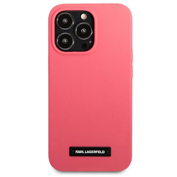 Apple iPhone 13 Pro 6.1" Karl Lagerfeld Silicone Plaque Case Cover (KLHCP13LSLMP1PI), Fuchsia | Telefona Maciņš Vāks... (1)