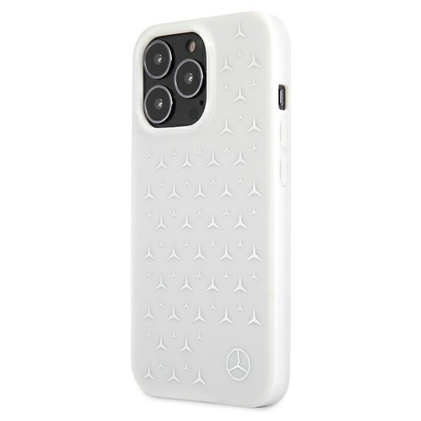 Mercedes MEHCP13LESPWH iPhone 13 Pro / 13 6,1" white hardcase Silver Stars Pattern (0)