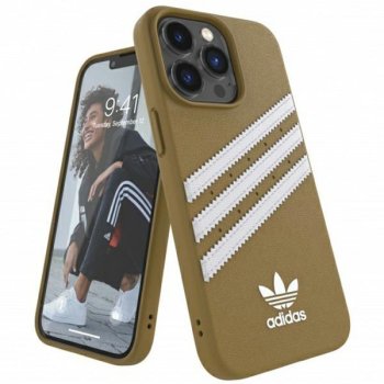 Adidas OR Moulded PU iPhone 13 Pro / 13 6,1" beżowo-beige-gold 47806
