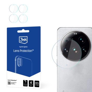 Xiaomi 15 Ultra Aizmugurējās Kameras Aizsargstikls, 4 gab. | 3MK Lens Protection Back Camera Tempered Glass Protector