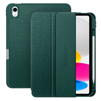 Apple iPad 11'' (2025) (A3355, A3356, A3354) Trifold Tech-Protect SC Pen Canvas Protective Cover Case, Green | Planšetes Vāciņš Maciņš Apvalks Grāmatiņa